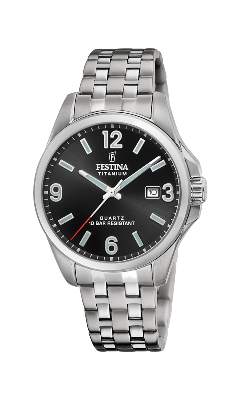 MONTRE FESTINA CALENDIER TITANE F20696/3 NOIR, BRACELET D’ TITANE, HOMME — Image du produit 3