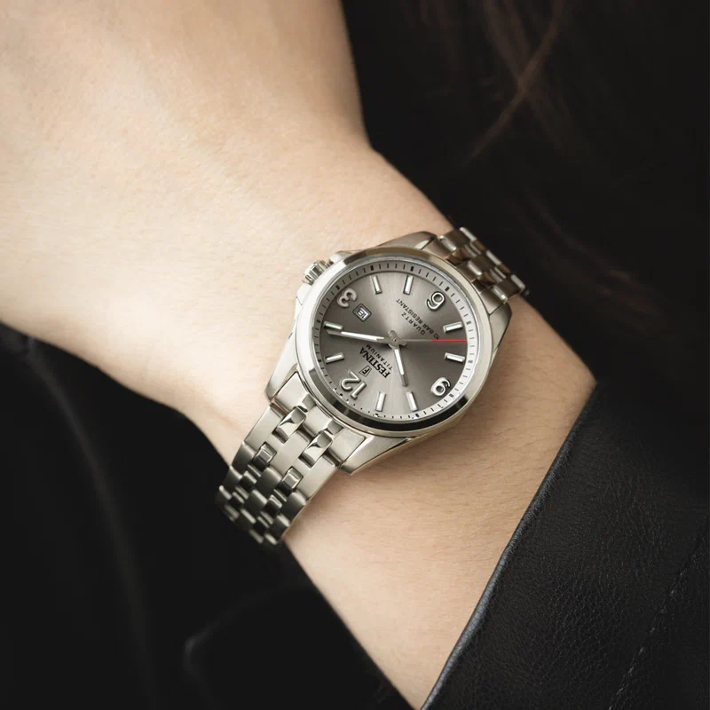MONTRE FESTINA CALENDIER TITANE F20697/2 GRIS, BRACELET D’ TITANE, FEMME — Image du produit 5