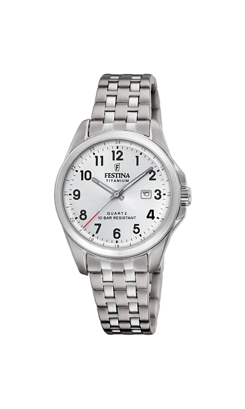 MONTRE FESTINA CALENDIER TITANE F20697/1 BLANC, BRACELET D’ TITANE, FEMME — Image du produit 3
