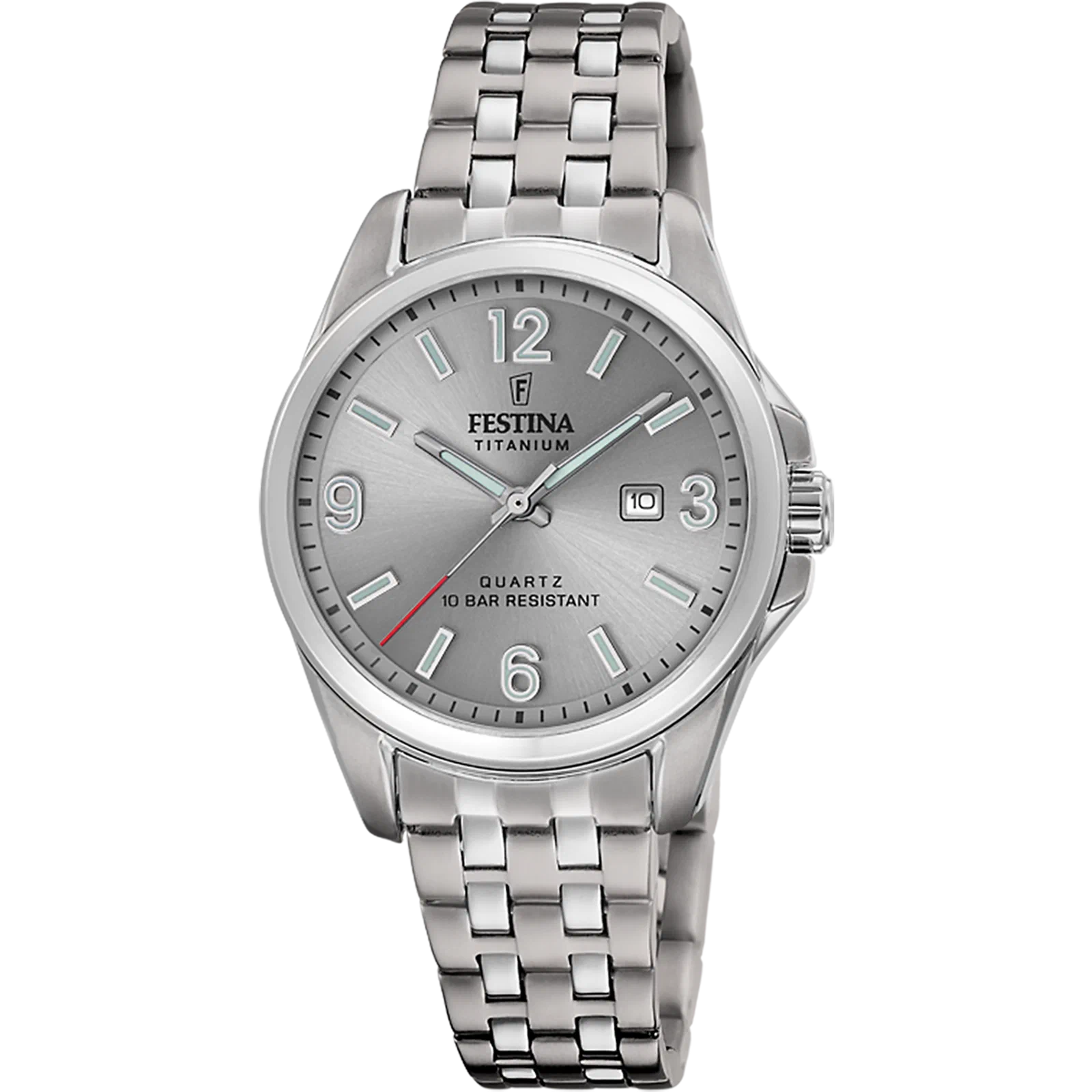 MONTRE FESTINA CALENDIER TITANE F20697/2 GRIS, BRACELET D’ TITANE, FEMME — Image du produit 1