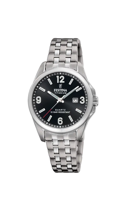 MONTRE FESTINA CALENDIER TITANE F20697/3 NOIR, BRACELET D’ TITANE, FEMME — Image du produit 3