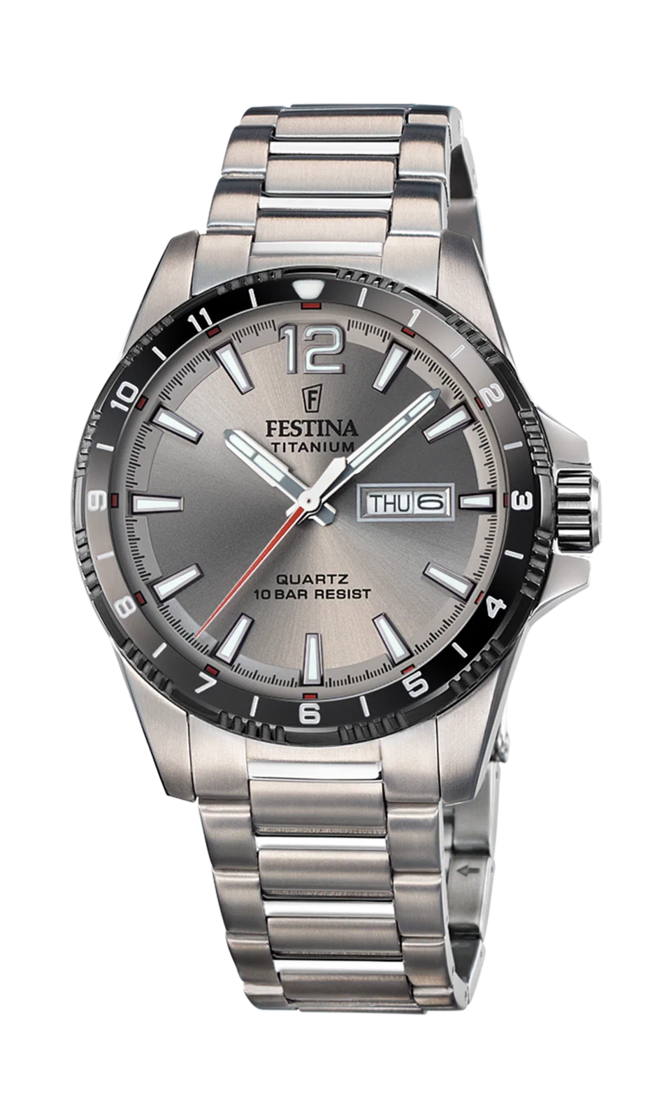 MONTRE FESTINA CALENDIER TITANE F20698/1 GRIS, BRACELET D’ TITANE, HOMME (Copie) — Image du produit 3