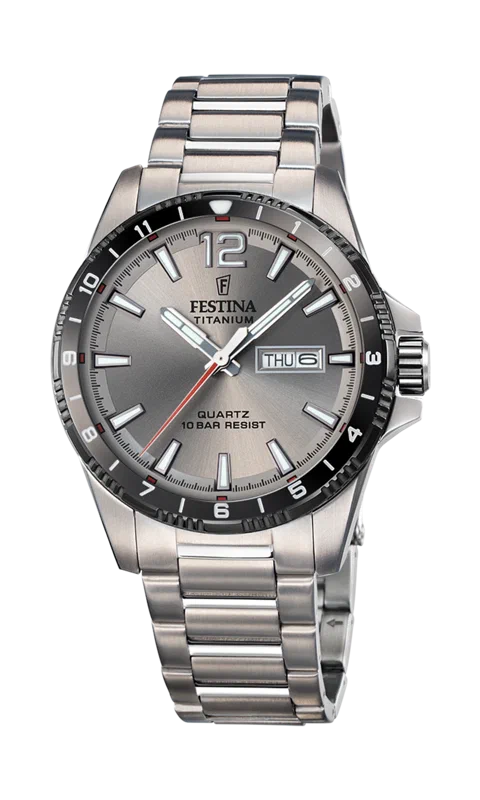 MONTRE FESTINA CALENDIER TITANE F20698/1 GRIS, BRACELET D’ TITANE, HOMME (Copie) — Image du produit 3