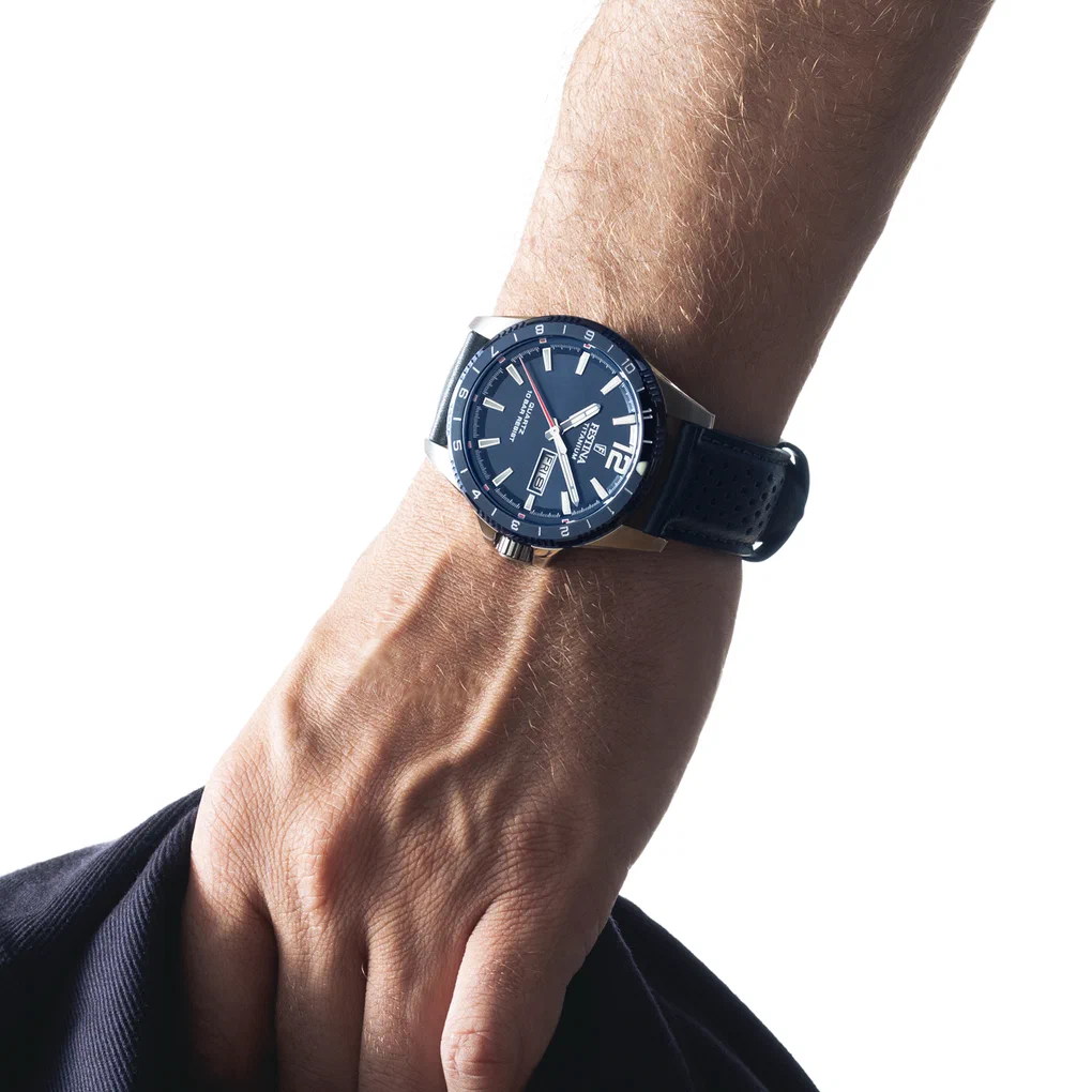 MONTRE FESTINA TITANIUM F20699/2 BLEU, BRACELET D’ CUIR, HOMME — Image du produit 3
