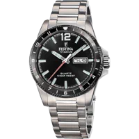 MONTRE FESTINA CALENDIER TITANE F20698/4 NOIR, BRACELET D’ TITANE, HOMME