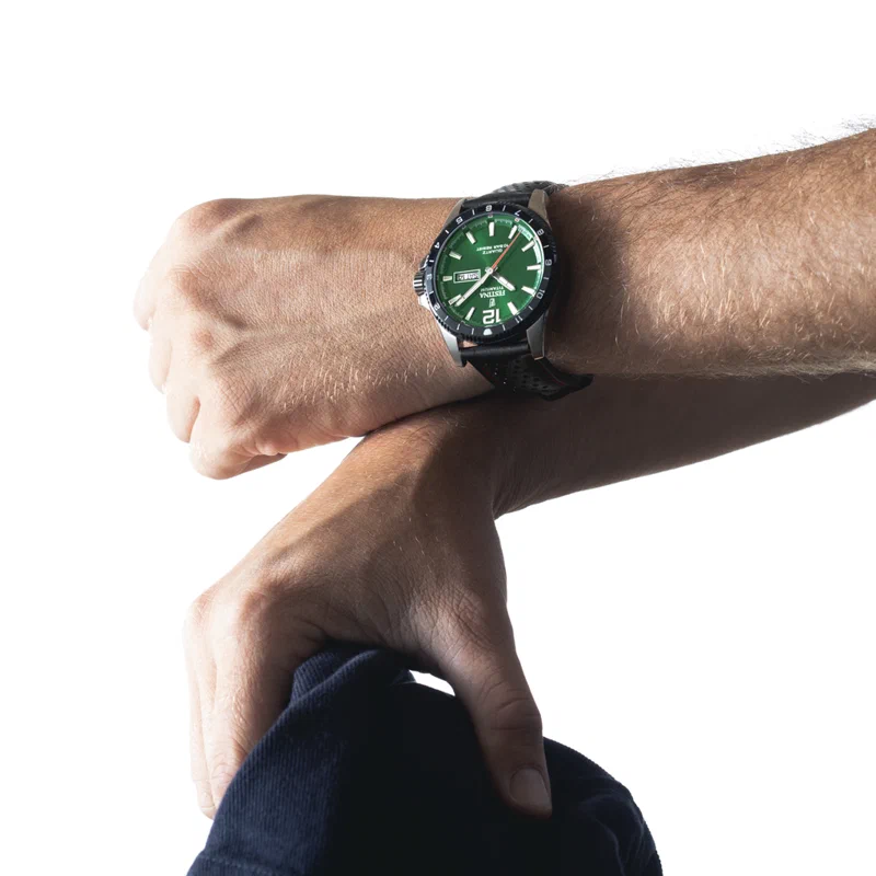 MONTRE FESTINA TITANIUM F20699/3 VERT, BRACELET D’ CUIR, HOMME — Image du produit 4