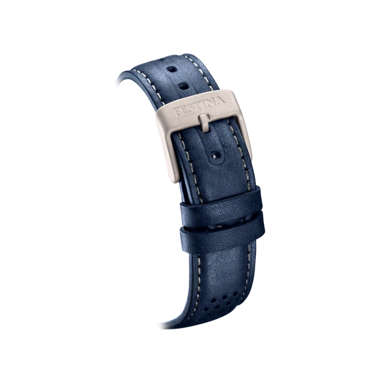 MONTRE FESTINA TITANIUM F20699/2 BLEU, BRACELET D’ CUIR, HOMME — Image du produit 4