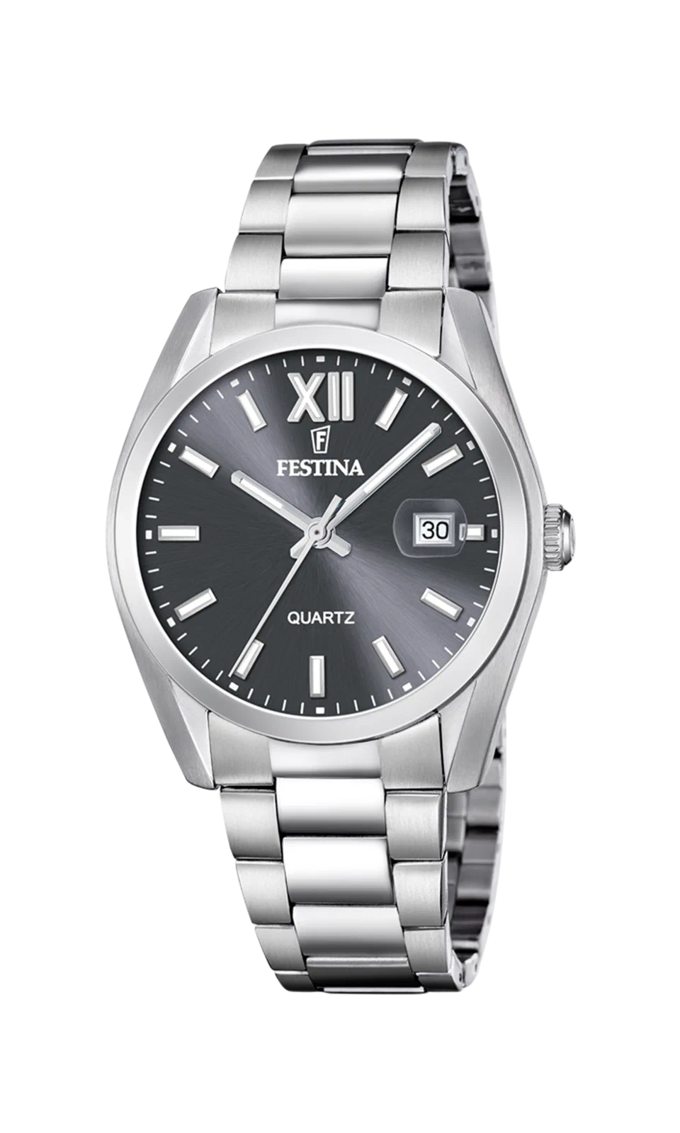 MONTRE FESTINA ACIER CLASSIQUE F20707/3 GRIS BRACELET EN ACIER INOXYDABLE HOMME — Image du produit 3