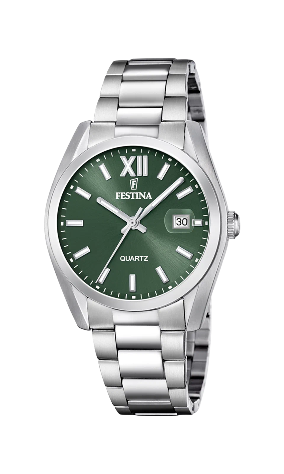 MONTRE FESTINA ACIER CLASSIQUE F20707/5 VERT BRACELET EN ACIER INOXYDABLE HOMME — Image du produit 3