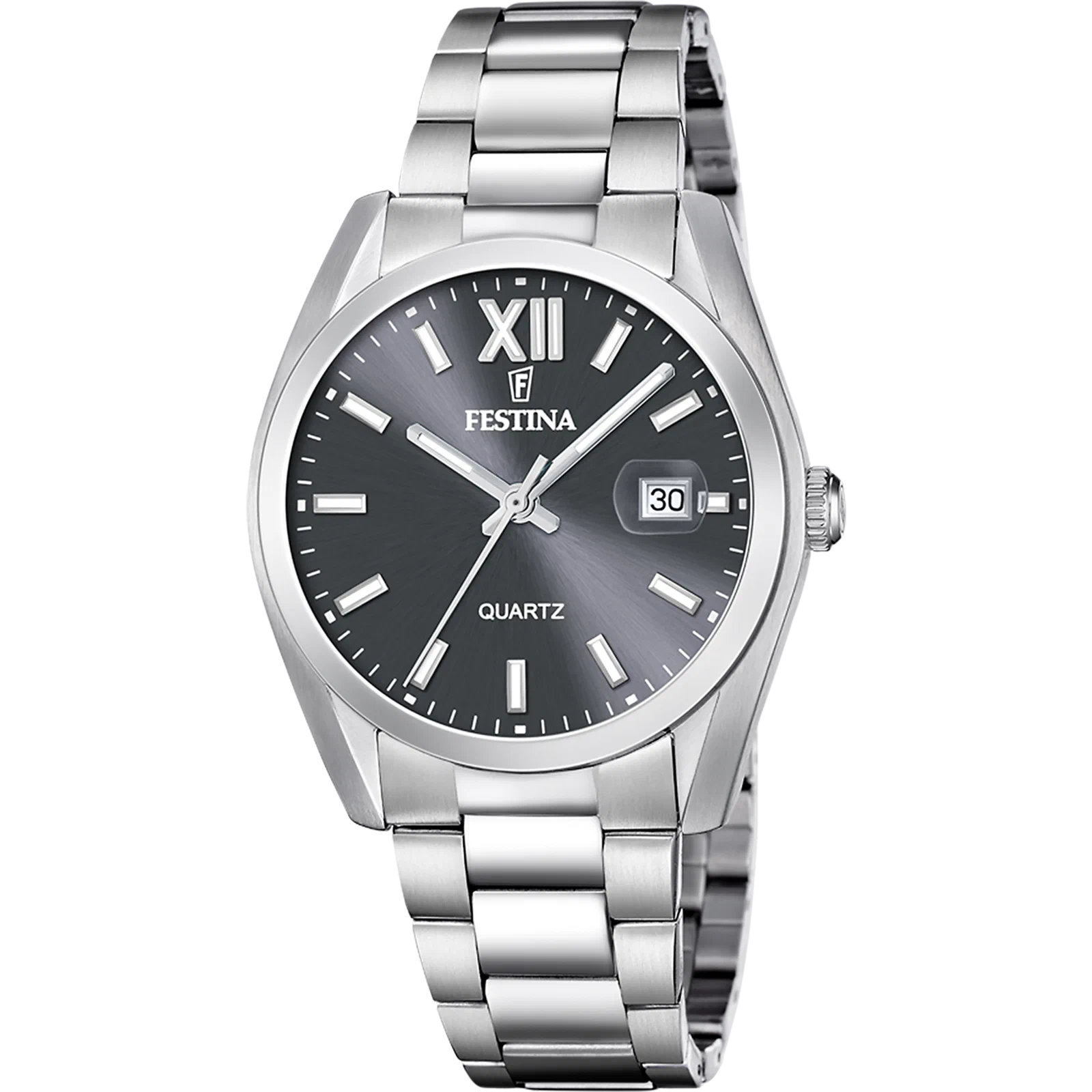 MONTRE FESTINA ACIER CLASSIQUE F20707/3 GRIS BRACELET EN ACIER INOXYDABLE HOMME — Image du produit 1