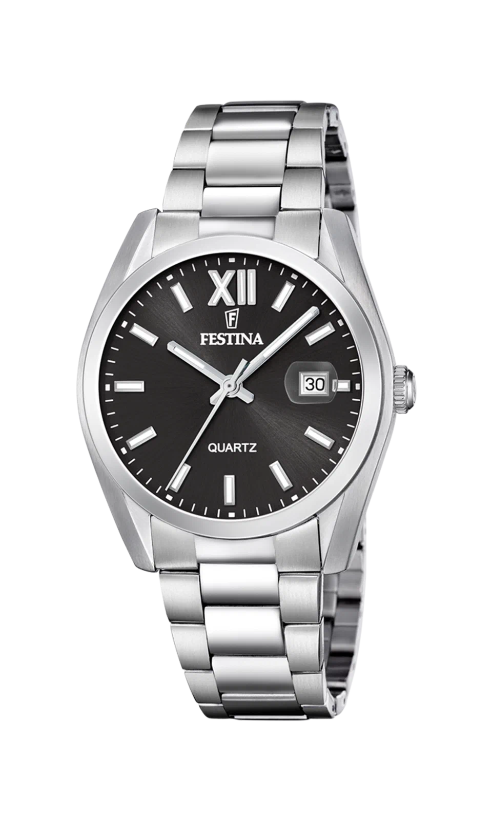 MONTRE FESTINA ACIER CLASSIQUE F20707/6 NOIR BRACELET EN ACIER INOXYDABLE HOMME — Image du produit 3