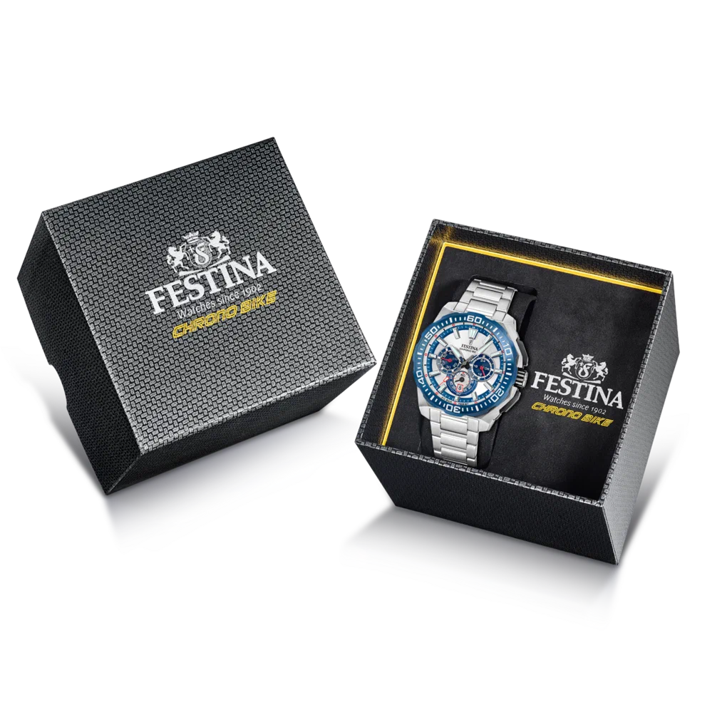 MONTRE HOMME FESTINA CHRONO BIKE F20724/1 ARGENTÉ BRACELET EN ACIER — Image du produit 6