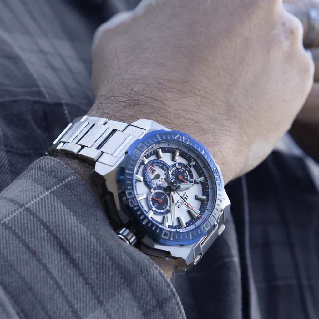 MONTRE HOMME FESTINA CHRONO BIKE F20724/1 ARGENTÉ BRACELET EN ACIER — Image du produit 4