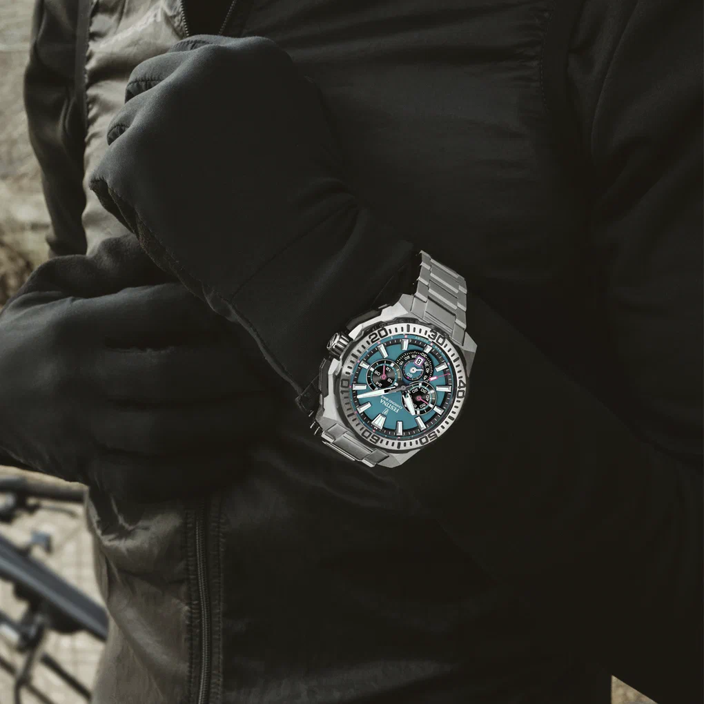MONTRE HOMME FESTINA CHRONO BIKE F20724/6 BLEU BRACELET EN ACIER — Image du produit 4