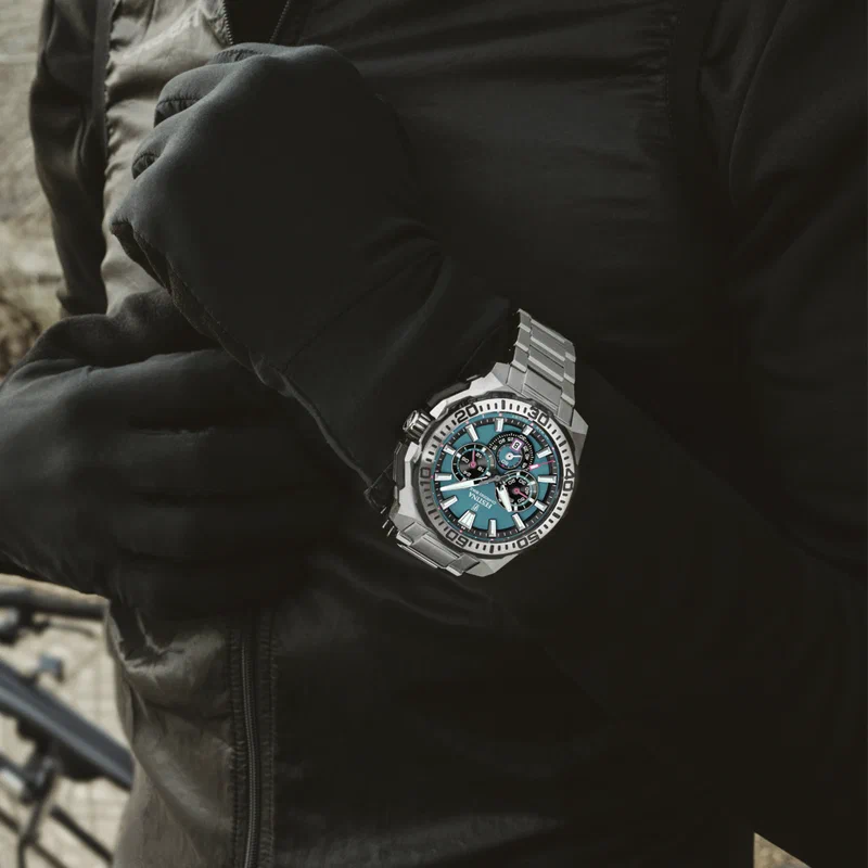 MONTRE HOMME FESTINA CHRONO BIKE F20724/6 BLEU BRACELET EN ACIER — Image du produit 4