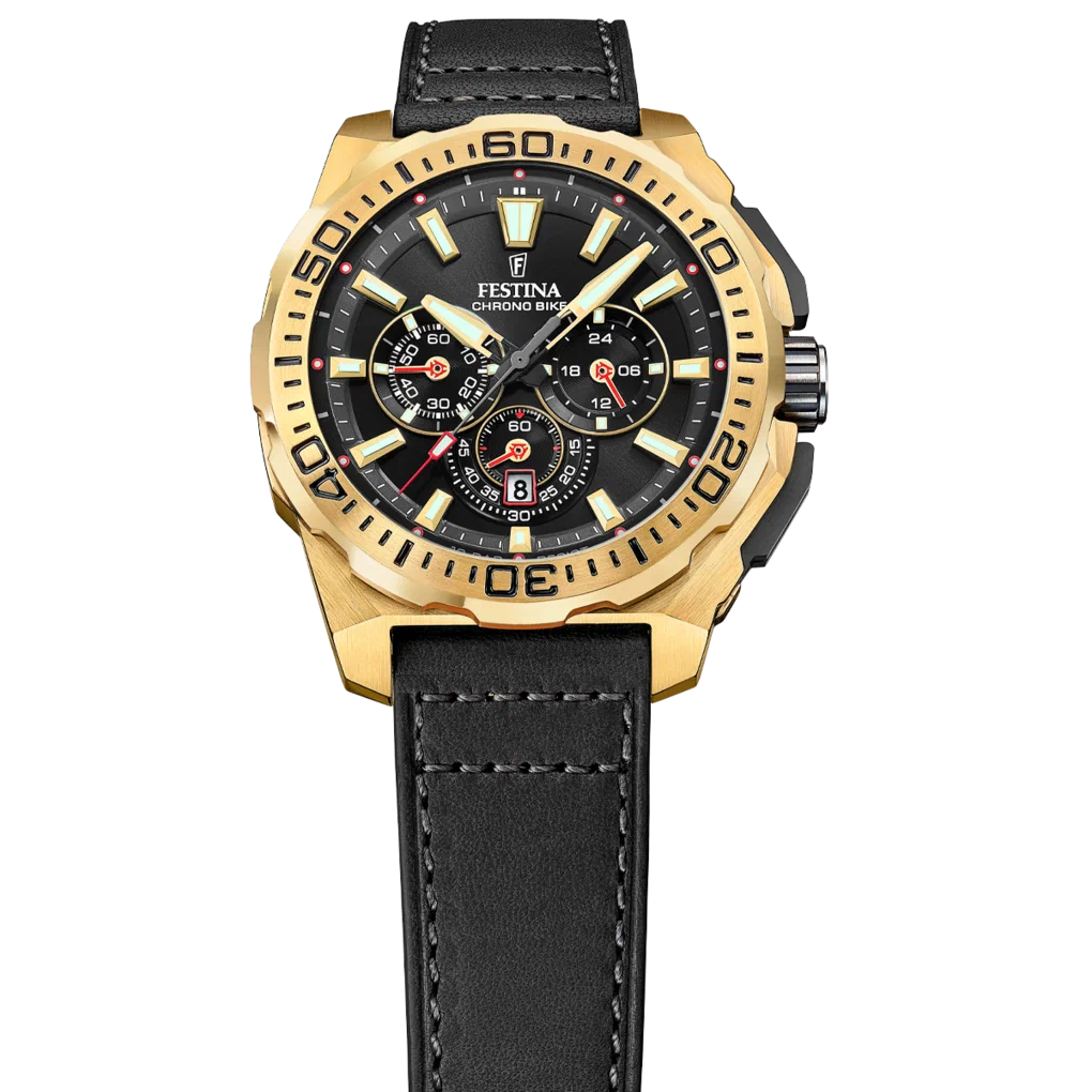 MONTRE HOMME FESTINA CHRONO BIKE F20728/3 NOIR BRACELET EN CUIR — Image du produit 6