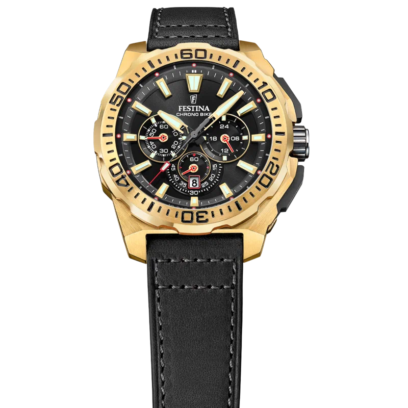 MONTRE HOMME FESTINA CHRONO BIKE F20728/3 NOIR BRACELET EN CUIR — Image du produit 6
