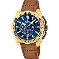 MONTRE HOMME FESTINA CHRONO BIKE F20728/1 BLEU BRACELET EN CUIR