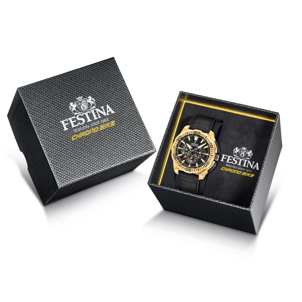 MONTRE HOMME FESTINA CHRONO BIKE F20728/3 NOIR BRACELET EN CUIR — Image du produit 5