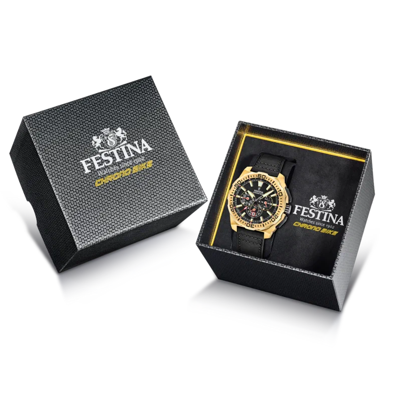 MONTRE HOMME FESTINA CHRONO BIKE F20728/3 NOIR BRACELET EN CUIR — Image du produit 5