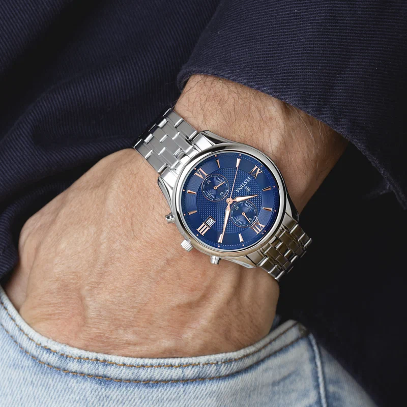 MONTRE FESTINA F6854/6 BLEU, BRACELET ACIER INOXYDABLE, HOMME — Image du produit 6