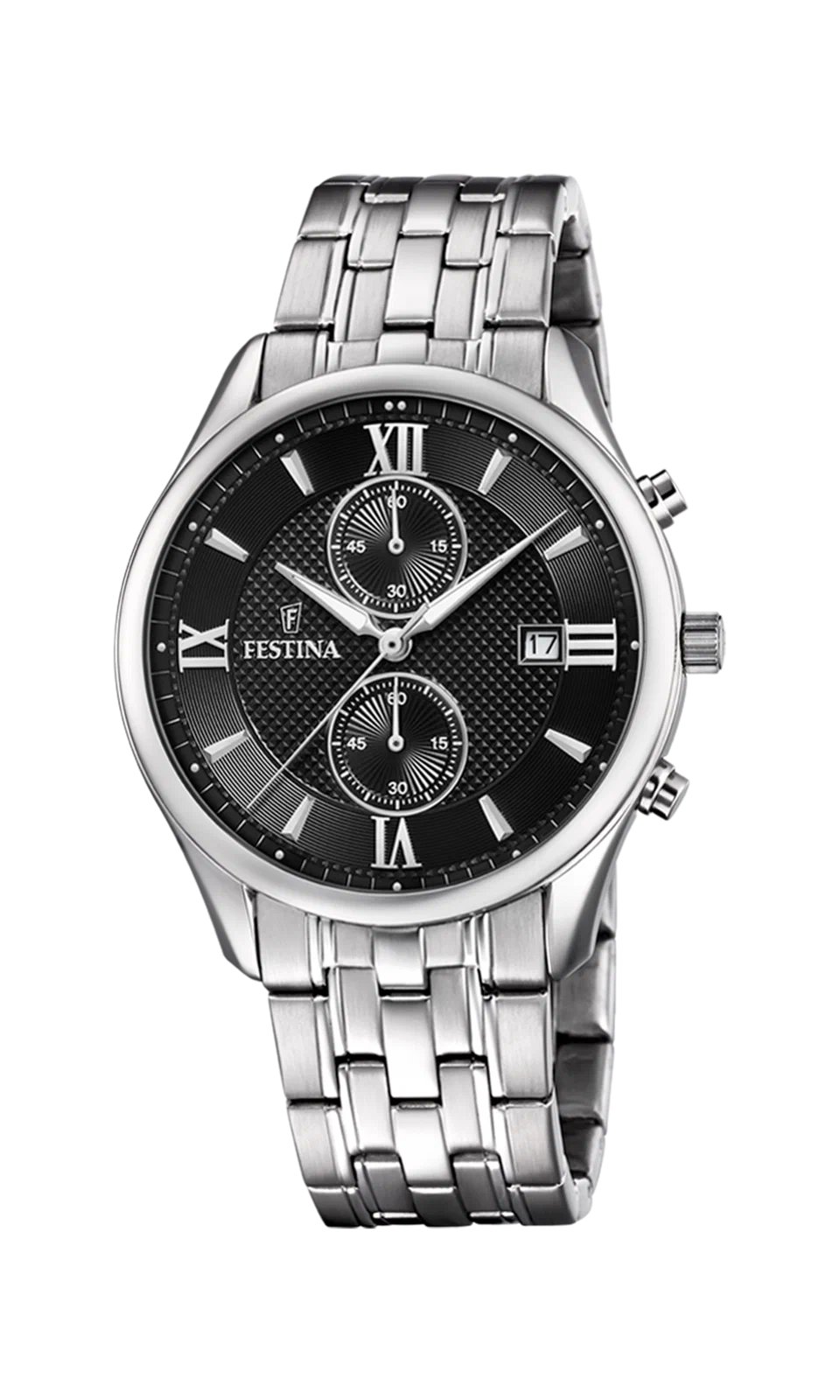 MONTRE FESTINA F6854/8 NOIR, BRACELET ACIER INOXYDABLE, HOMME — Image du produit 3