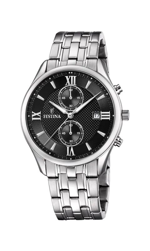 MONTRE FESTINA F6854/8 NOIR, BRACELET ACIER INOXYDABLE, HOMME — Image du produit 3