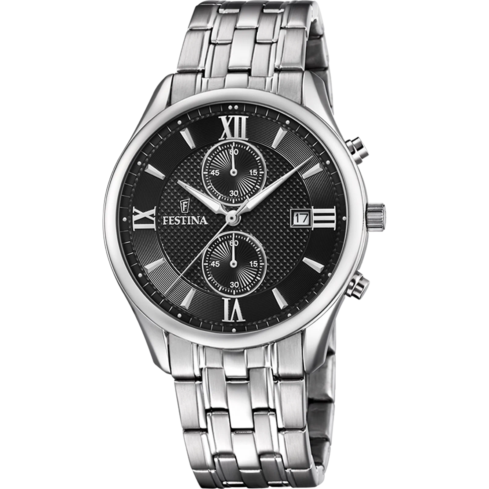 MONTRE FESTINA F6854/8 NOIR, BRACELET ACIER INOXYDABLE, HOMME — Image du produit 1