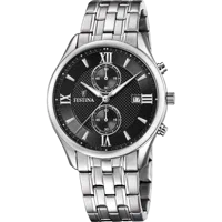 MONTRE FESTINA F6854/8 NOIR, BRACELET ACIER INOXYDABLE, HOMME