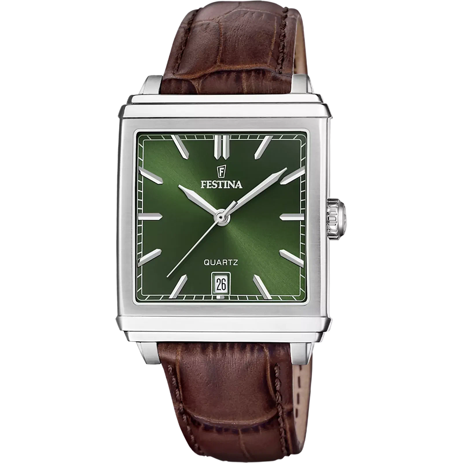 MONTRE FESTINA F20681/7 VERT, BRACELET D’ CUIR, HOMME — Image du produit 1
