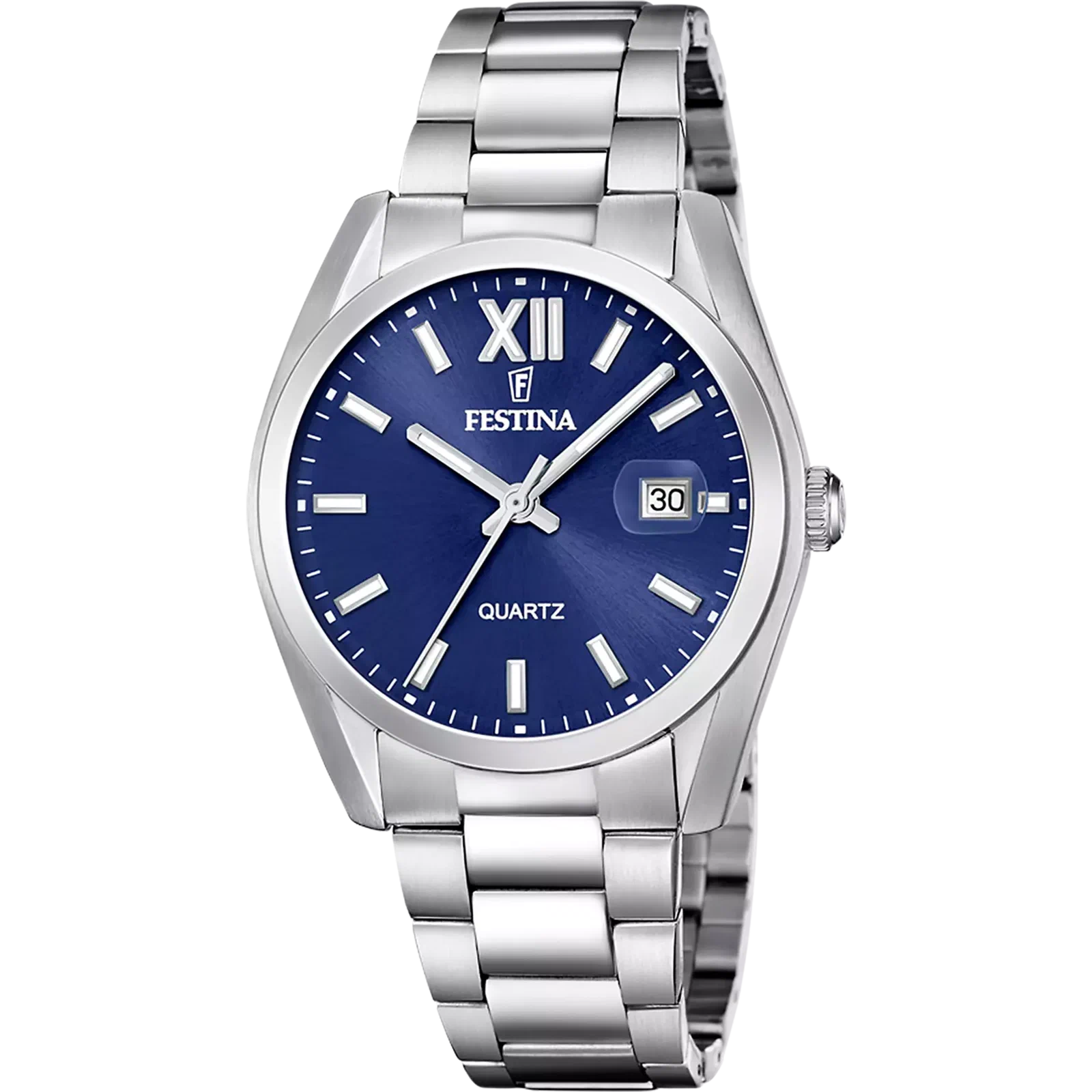 MONTRE FESTINA ACIER CLASSIQUE F20707/7 BLEU BRACELET EN ACIER INOXYDABLE HOMME — Image du produit 1