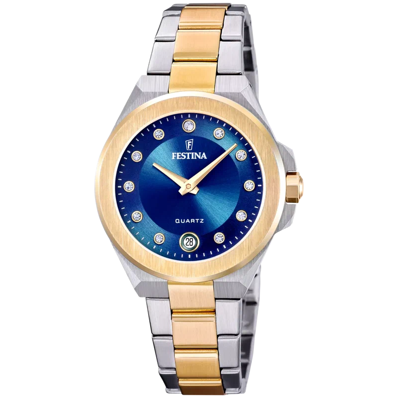 MONTRE FESTINA MADEMOISELLE F20702/3 BLEU BRACELET EN ACIER INOXYDABLE FEMME