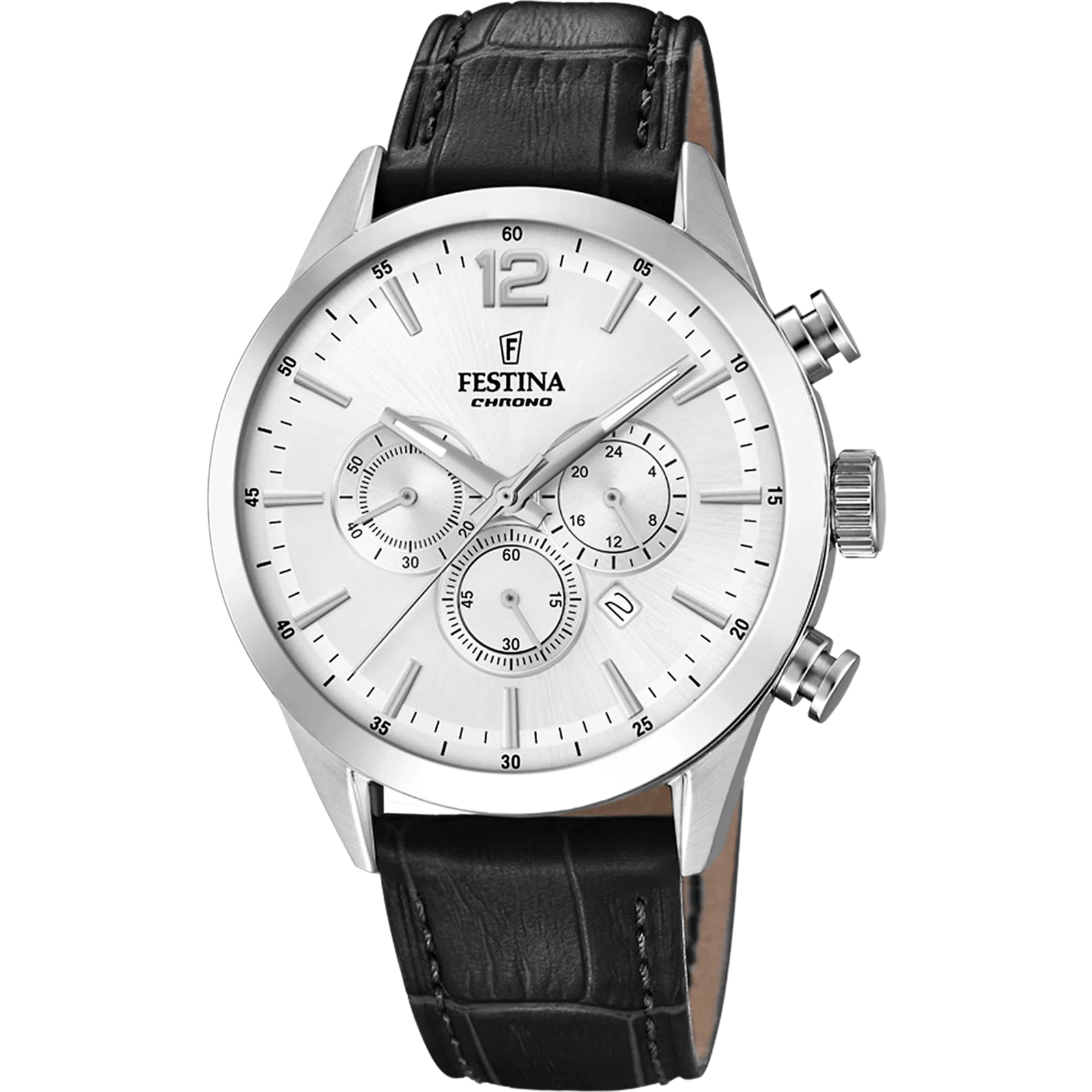 MONTRE FESTINA F20542/1 GRIS, BRACELET CUIR, HOMME — Image du produit 1