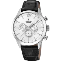 MONTRE FESTINA F20542/1 GRIS, BRACELET CUIR, HOMME