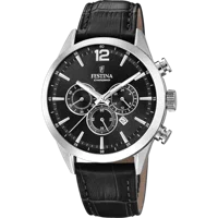 MONTRE FESTINA F20542/5 NOIR, BRACELET CUIR, HOMME